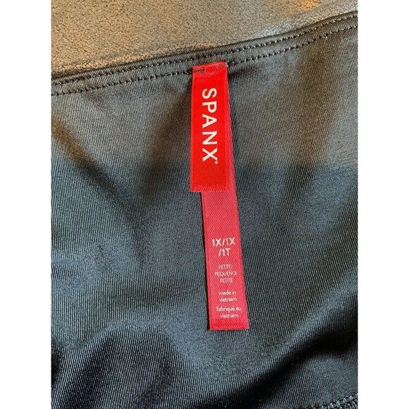 Spanx Size 1X Faux Leather Leggings for‎ Women - Black Plus 0091 - Picture 6 of 9